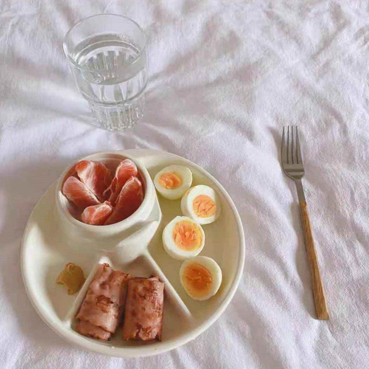 Plate Divided Portion Control Microwave & Dishwasher Safe