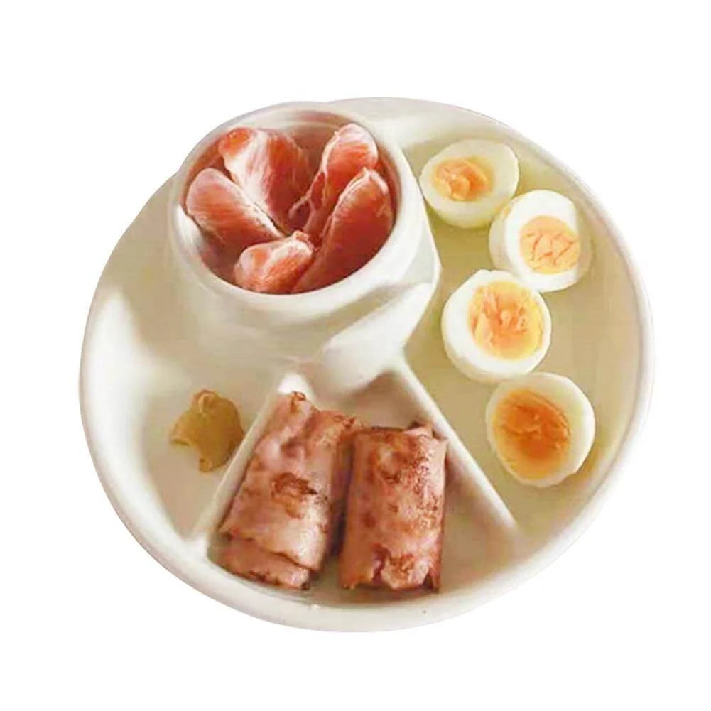 Plate Divided Portion Control Microwave & Dishwasher Safe
