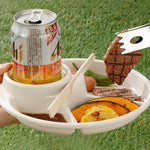 Plate Divided Portion Control Microwave & Dishwasher Safe