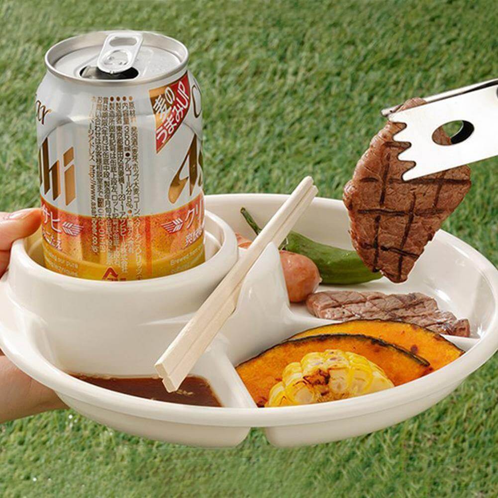 Plate Divided Portion Control Microwave & Dishwasher Safe