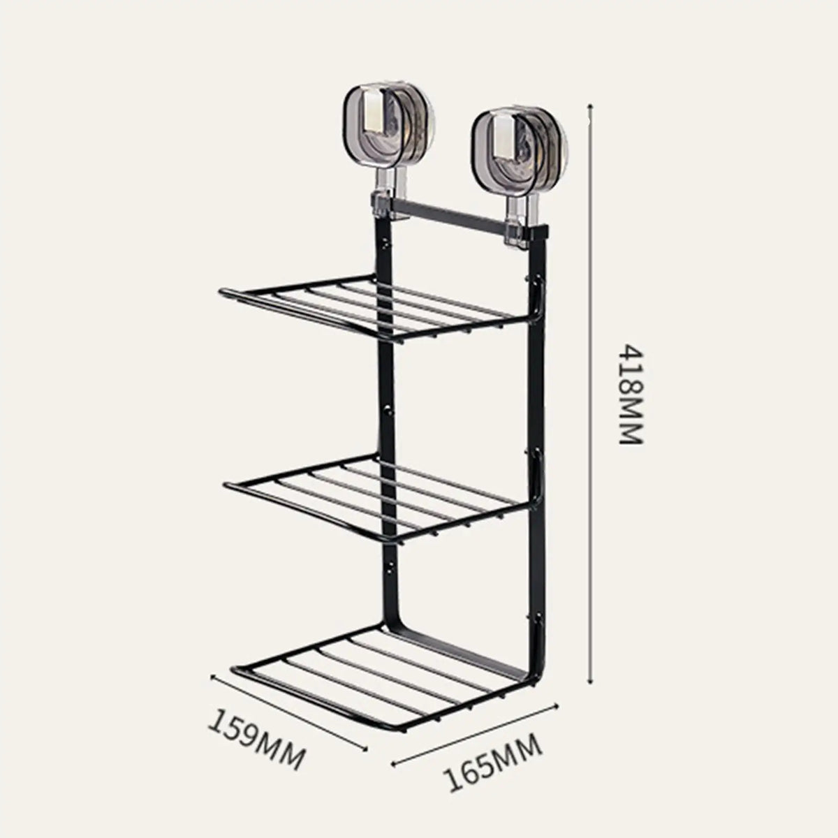 Plate Rack Wall-Mounted Foldable 3-Tier