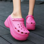 Platform Clogs 4 Inch Breathable & Slip-Resistant