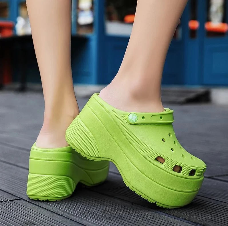 Platform Clogs 4 Inch Breathable & Slip-Resistant