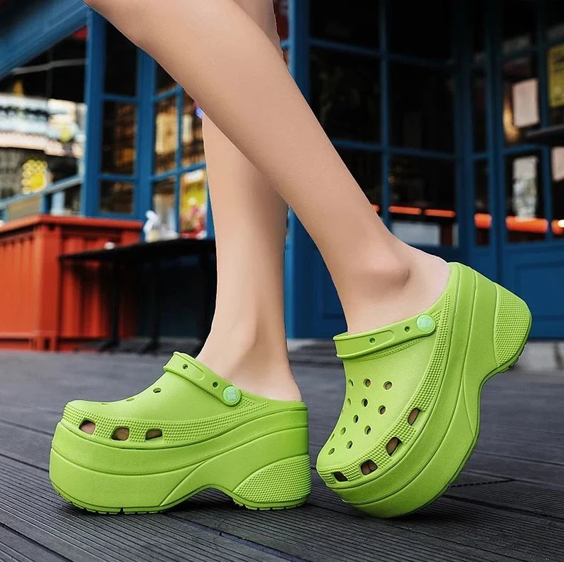 Platform Clogs 4 Inch Breathable & Slip-Resistant