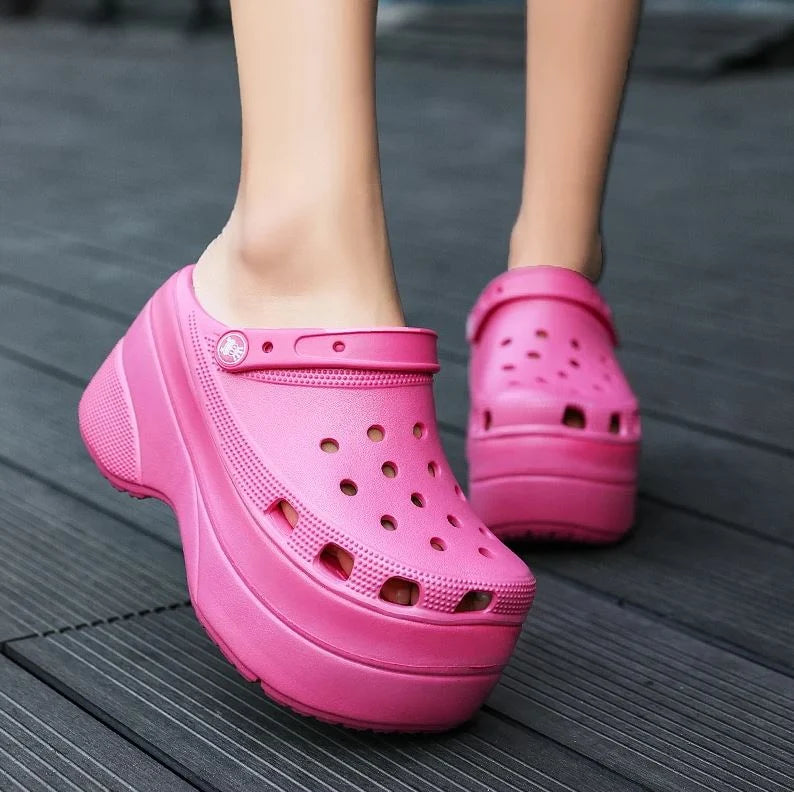 Platform Clogs 4 Inch Waterproof & Slip-Resistant