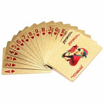 Playing Card Deck 24K Gold Plated Wood Display Box