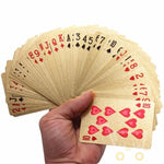 Playing Card Deck 24K Gold Plated Wood Display Box