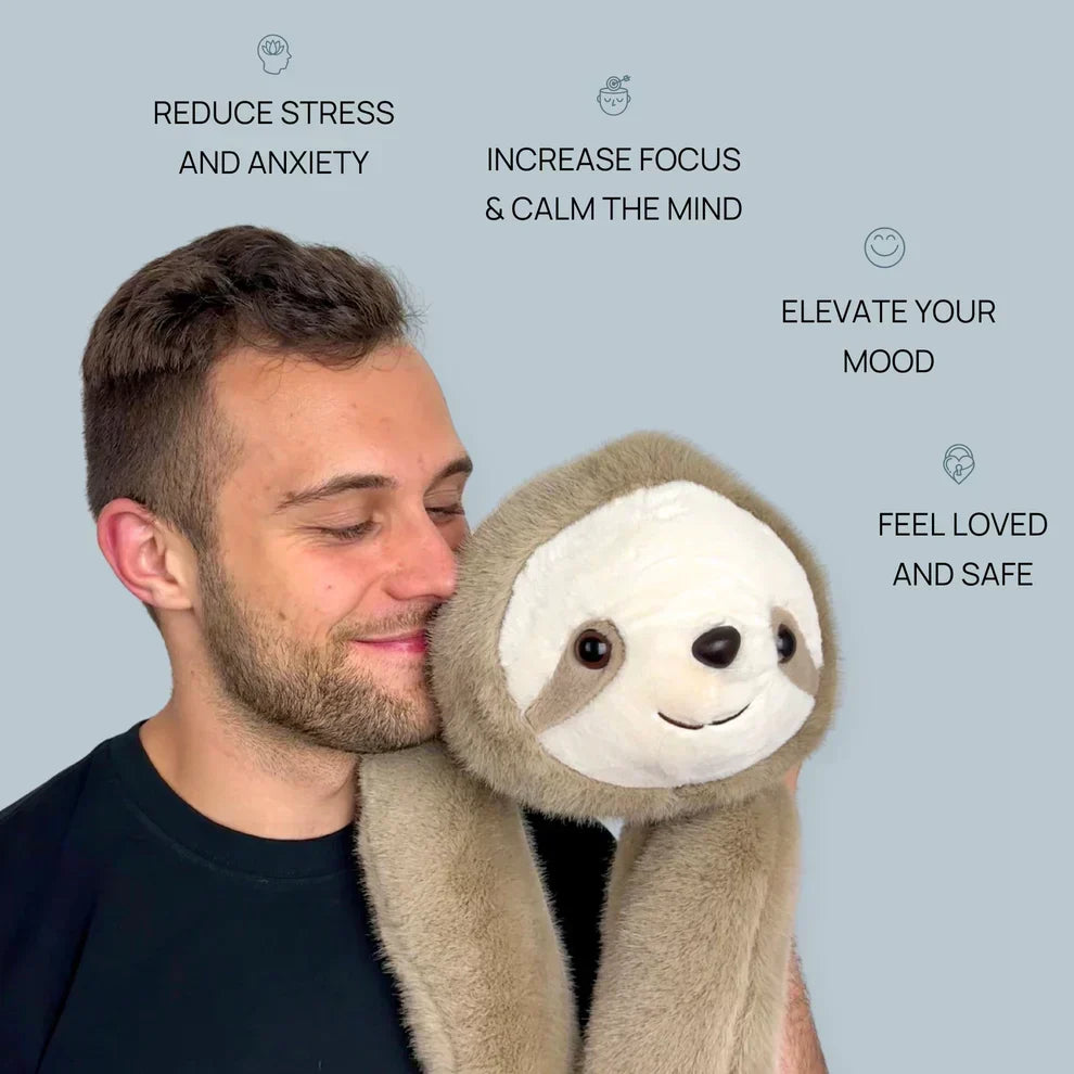 Plush Animal Toy Soft Faux Fur Extra-Long Hugging Arms