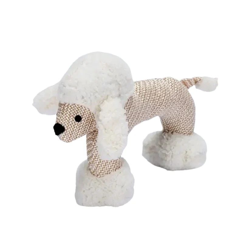 Plush Dog Toy Squeaky & Tear-Resistant Fleece