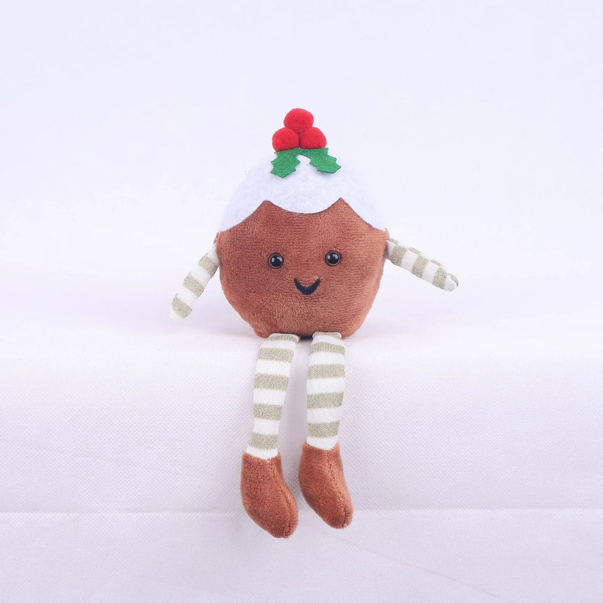 Plush Pastry Figurine Soft Plush Icing & Berry Appliqué