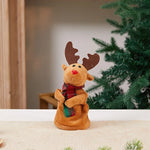 Plush Santa Figure Soft & Durable Fabric Battery-Free Bells