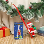 Plush Santa Figure Soft & Durable Fabric Battery-Free Bells