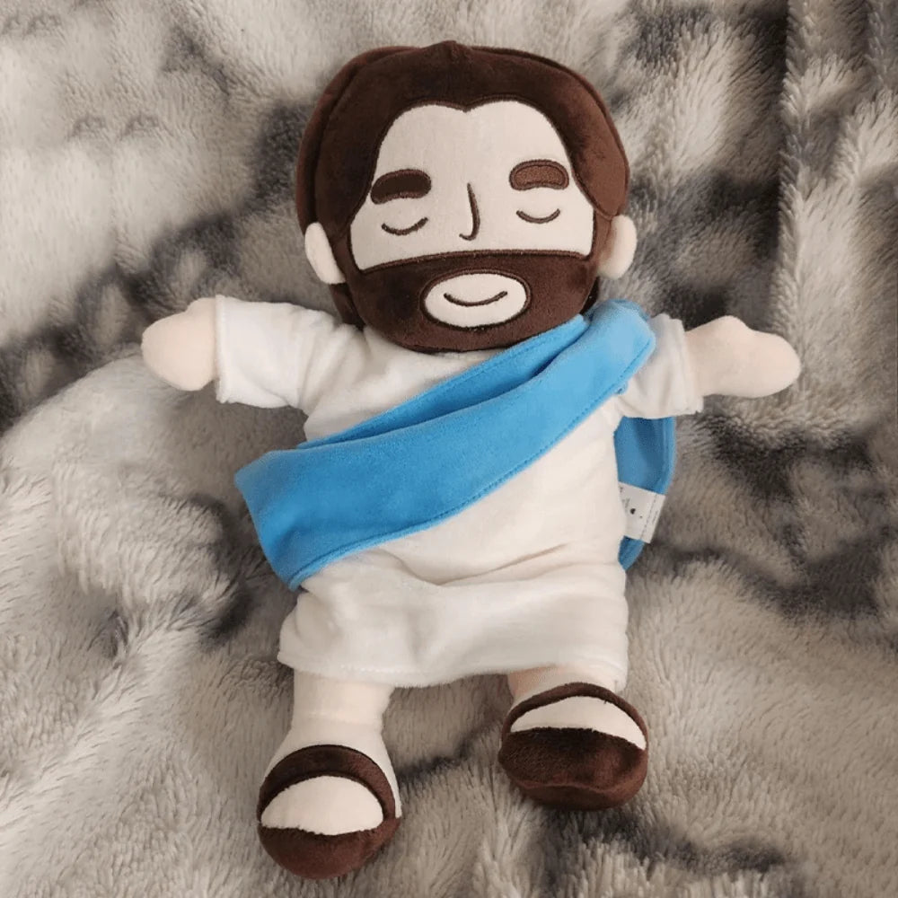 Plush Toy Jesus Design Gentle Breathing Motion
