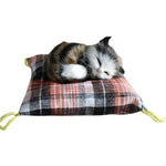 Plush Toy Lifelike Sleeping Cat Cozy Cushion