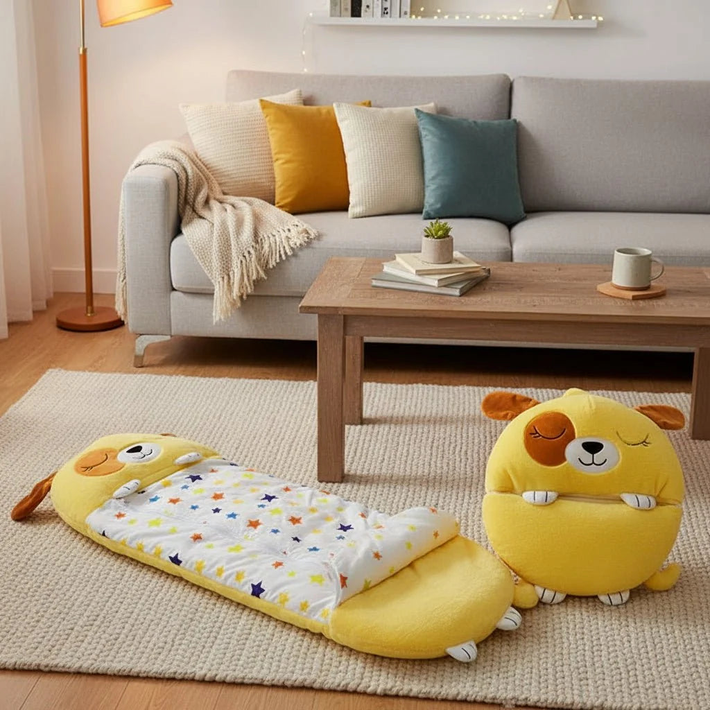 Plush Toy Sleeping Bag 2-In-1 Machine-Washable