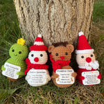 Plush Toy Smiling Santa Hat & Scarf