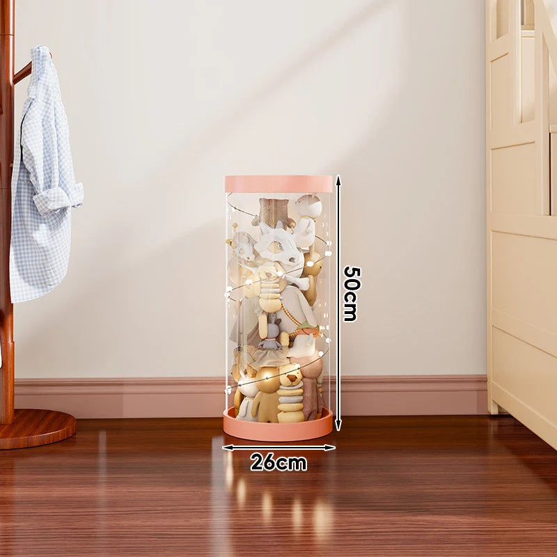 Plush Toy Storage Organizer Transparent Vertical Space-Saving