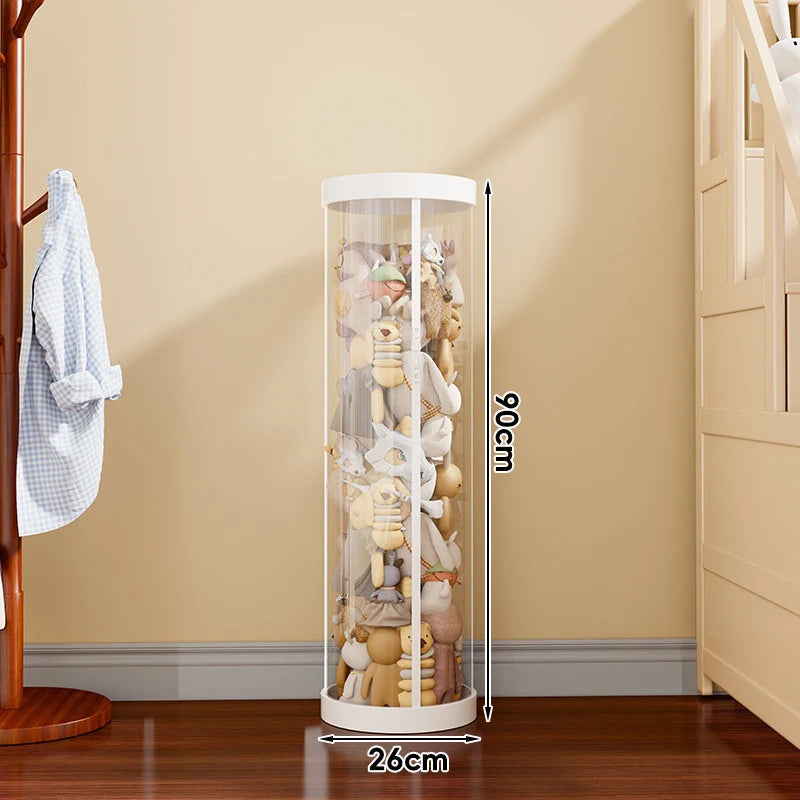 Plush Toy Storage Organizer Transparent Vertical Space-Saving