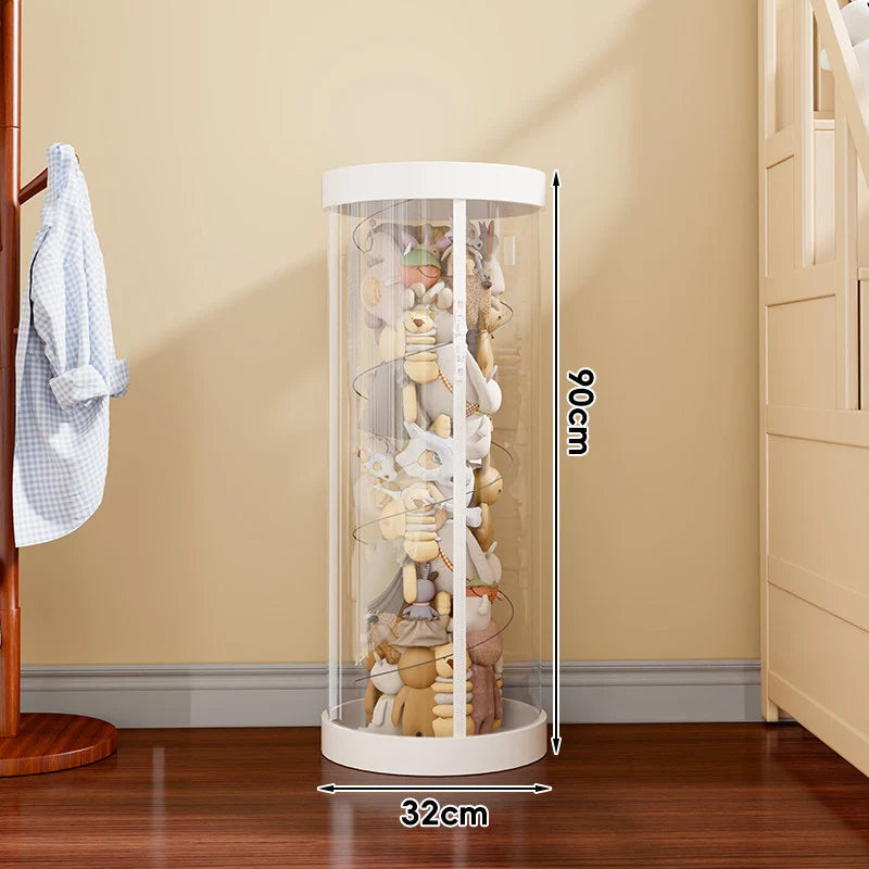 Plush Toy Storage Organizer Transparent Vertical Space-Saving