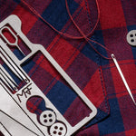 Pocket Multi-Tool Stainless Steel 14-in-1 Credit-Card Size