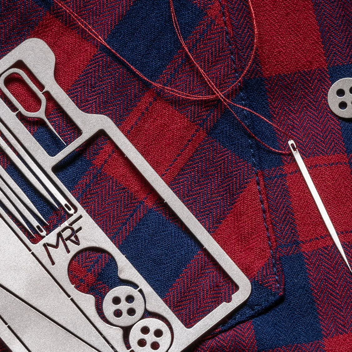 Pocket Multi-Tool Stainless Steel 14-in-1 Credit-Card Size