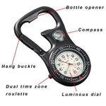 Pocket Watch Clip-On Carabiner Luminous Dial