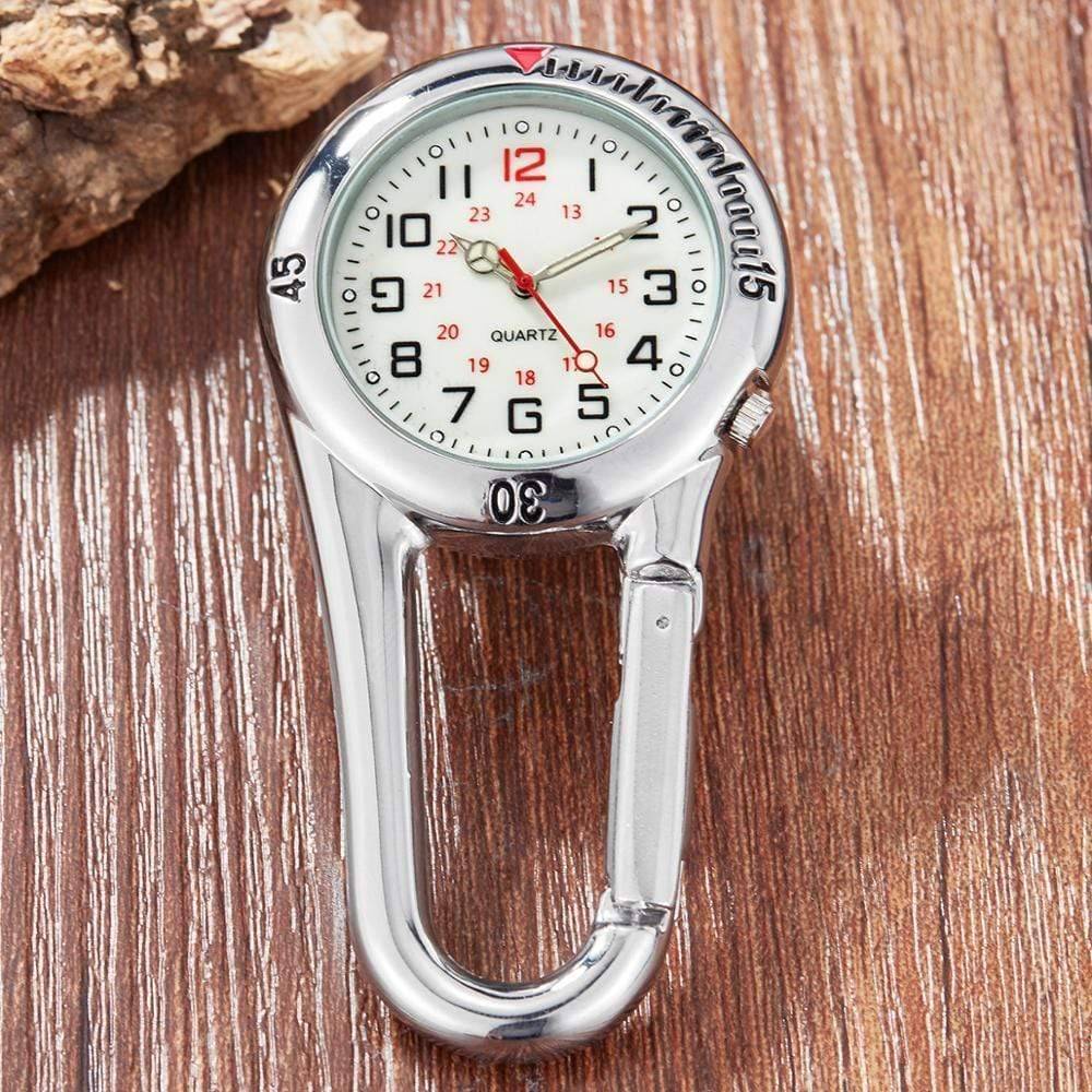 Pocket Watch Clip-On Carabiner Luminous Dial