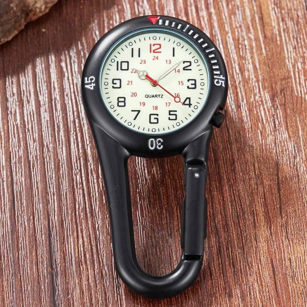 Pocket Watch Clip-On Carabiner Luminous Dial