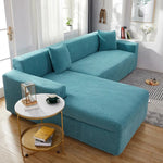 Polyester Sofa Cover for L-Shaped Sofas – Stain and Pet Hair Protection