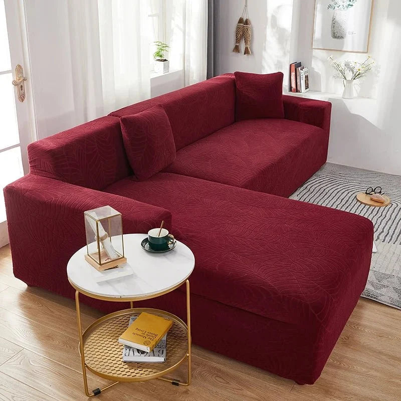 Polyester Sofa Cover for L-Shaped Sofas – Stain and Pet Hair Protection
