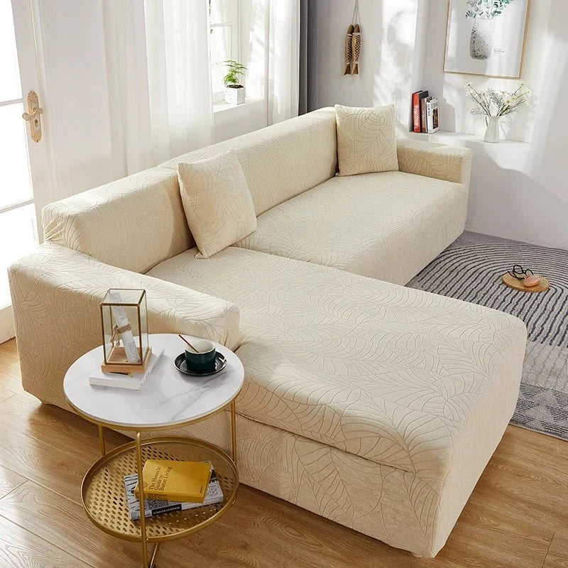 Polyester Sofa Cover for L-Shaped Sofas – Stain and Pet Hair Protection