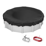 Pool Cover Round 210D Oxford Waterproof Tension Cable Winch