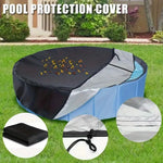 Pool Cover Round 210D Oxford Waterproof Tension Cable Winch