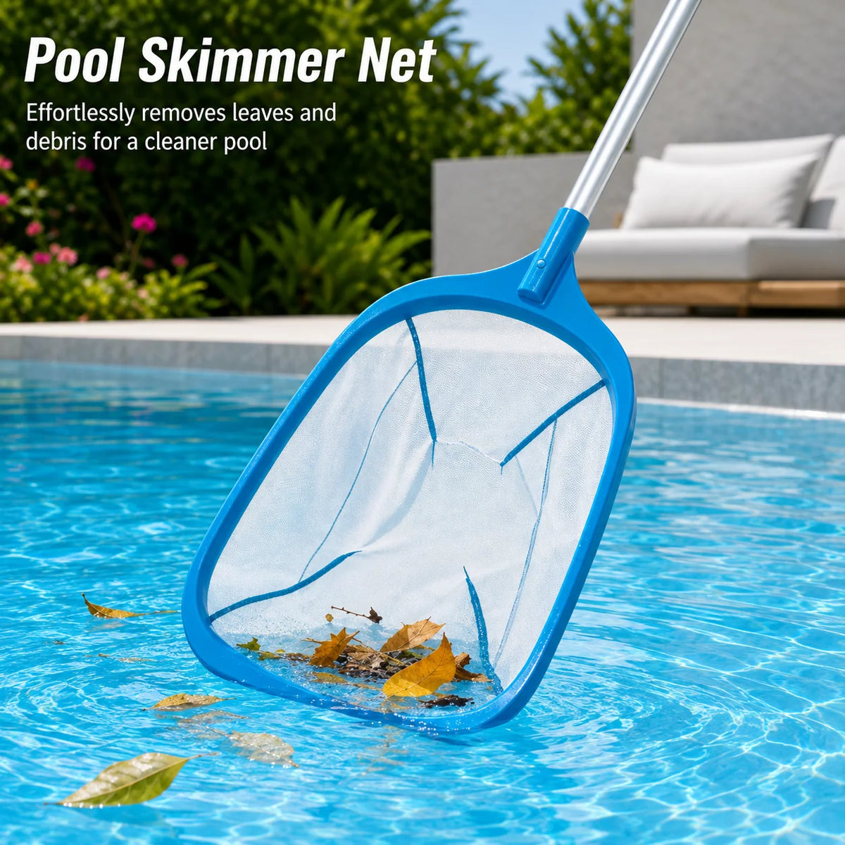 Pool Skimmer Net Fine Mesh Sectional Pole