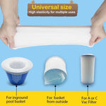 Pool Skimmer Socks Nylon Filter Protector Fits 5.1–8.7 In