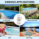 Pool Test Strips 3-In-1 Chlorine pH Alkalinity