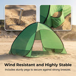 Pop-Up Beach Tent Instant Setup Two-Person UV Blocking