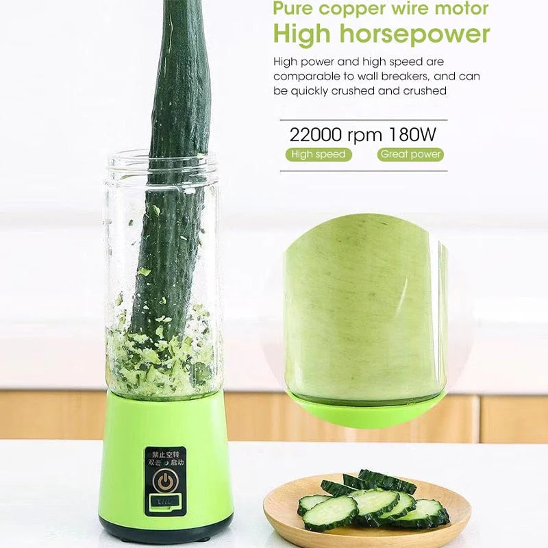 Portable Blender Compact 13.5 Oz Rechargeable