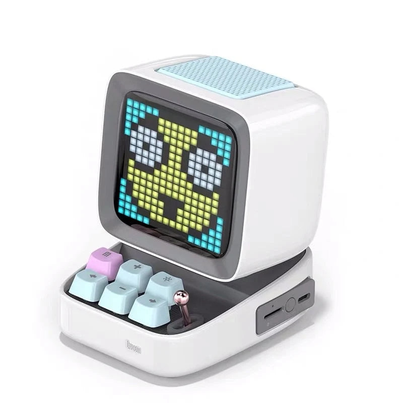 Portable Bluetooth Speaker Retro Pixel Design 8-Hour Battery