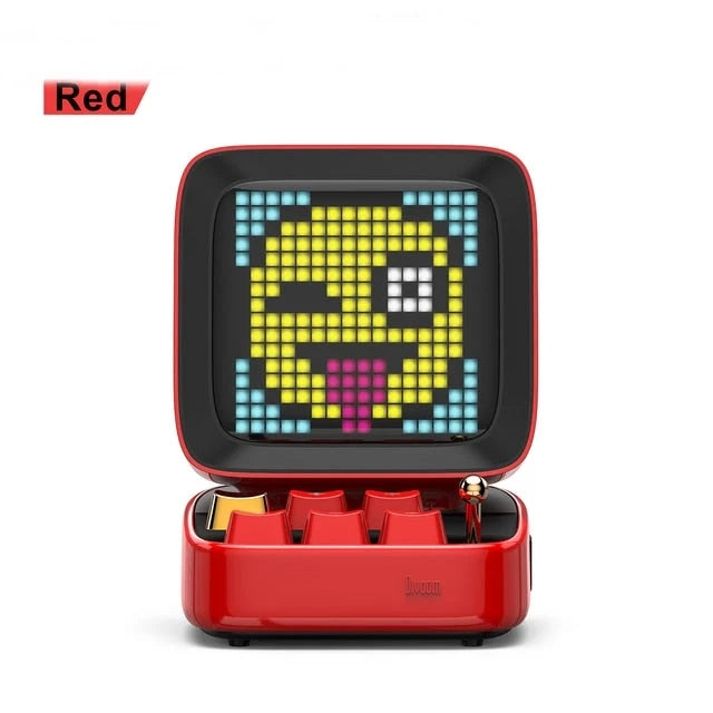 Portable Bluetooth Speaker Retro Pixel Design 8-Hour Battery