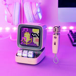 Portable Bluetooth Speaker Retro Pixel Design 8-Hour Battery