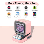 Portable Bluetooth Speaker Retro Pixel Design 8-Hour Battery