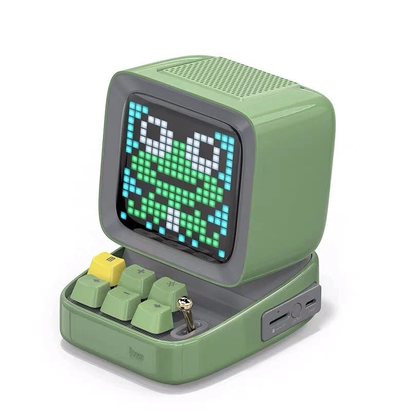Portable Bluetooth Speaker Retro Pixel Design 8-Hour Battery