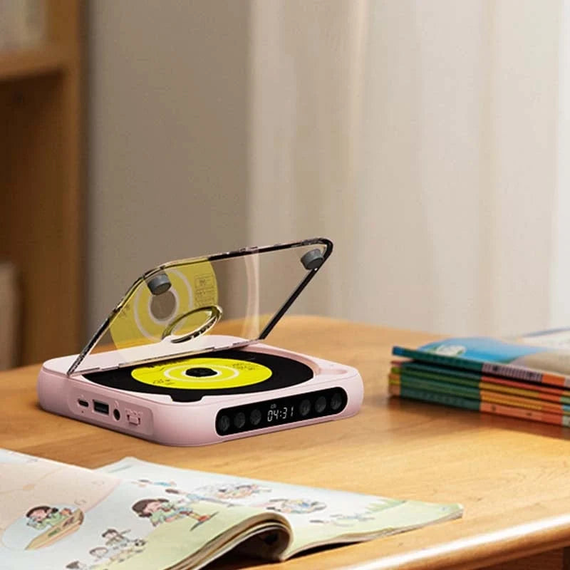 Portable CD Player Bluetooth Hi-Fi 6-Hour Battery