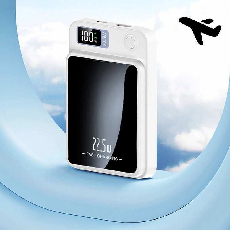 Portable Charger 22.5W Fast Wired 15W Qi Wireless Charging