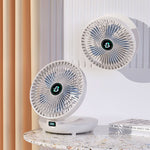 Portable Desk Fan USB Rechargeable 3 Speed 36-Hour Battery