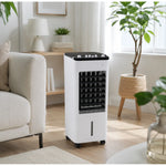 Portable Evaporative Air Cooler Fan & Humidifier With Caster Wheels