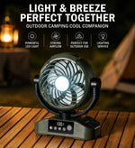 Portable Fan 20,000mAh Rechargeable Remote Control LED Light