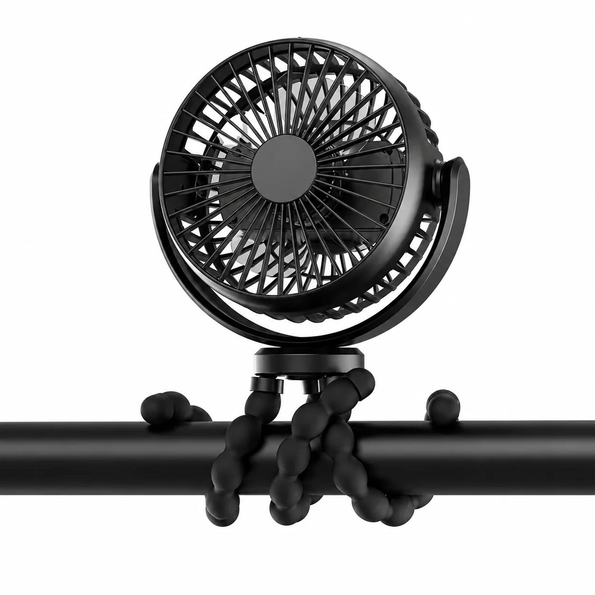 Portable Fan Flexible Tripod Legs USB-C Rechargeable Quiet Operation