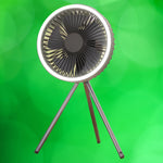 Portable Fan Rechargeable Power Bank Foldable Tripod